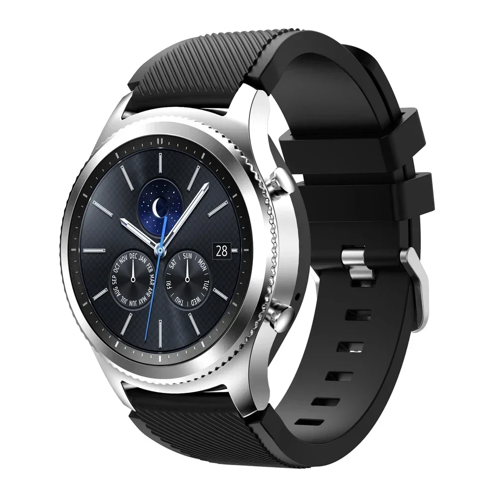 20mm 22mm opaska do Samsung Galaxy Watch 5/6/4/3/46mm/active 2/bieg s3 Frontier/sportowa silikonowa bransoletka Huawei GT 4/3/2/2E pasek