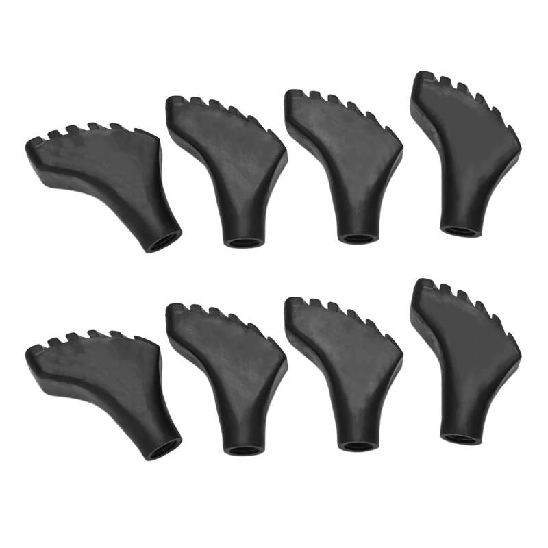 

NEW-8X Extra Durable Rubber Replacement Tips (Replacement Feet/Caps) For Trekking Poles