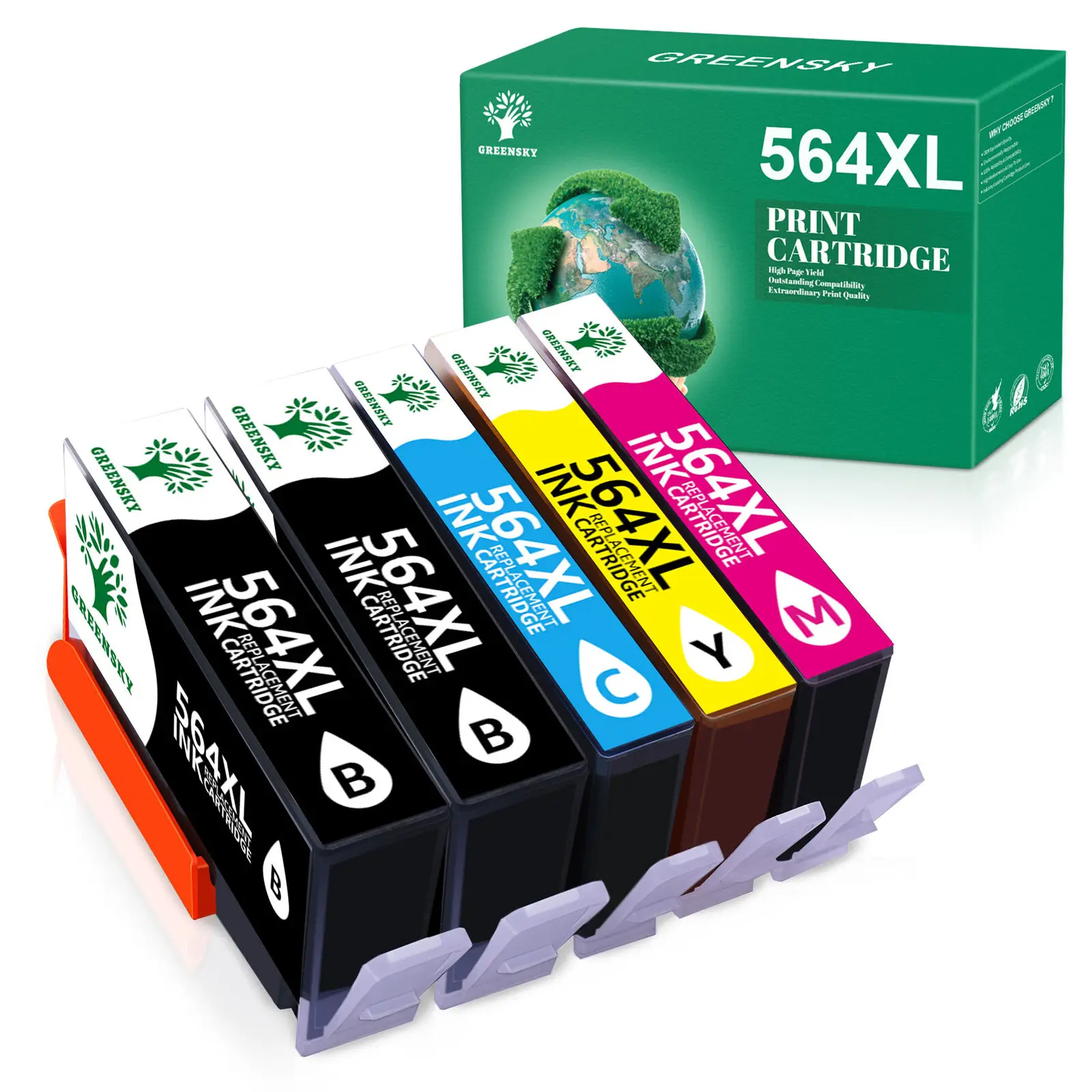 

5PK New 564XL Ink Cartridge For HP PhotoSmart 7510 7820 7525 5510 5520 6510 6520