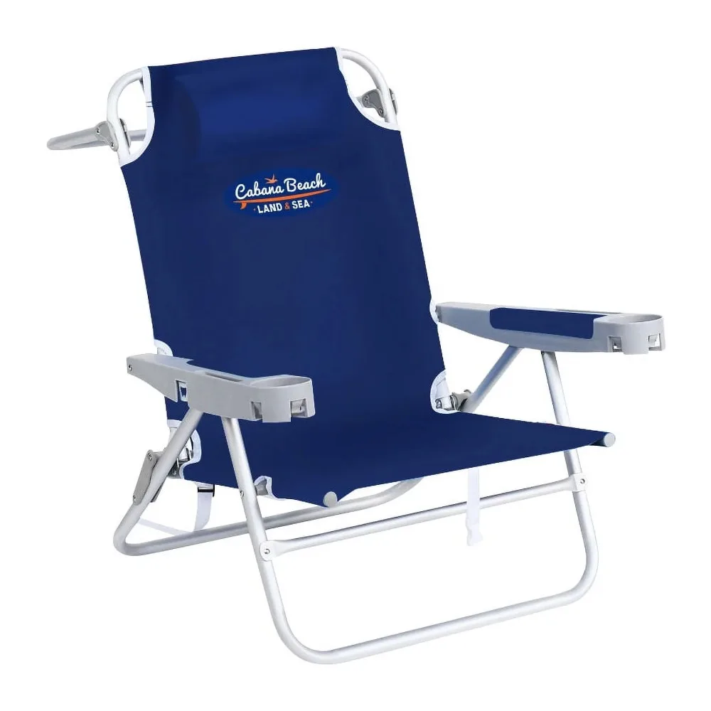 

Lightweight Chair Beach 5-Position Deluxe Beach Chair Outdoor Furniture Camping Supplies Foldable Relaxing Backrest