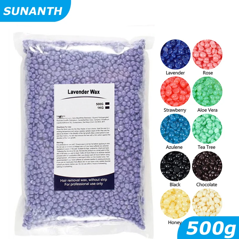 500g/300g/50g hard wax beans for hair removal unisex fast painless bikini leg arm hair removal wax beans for heater machin