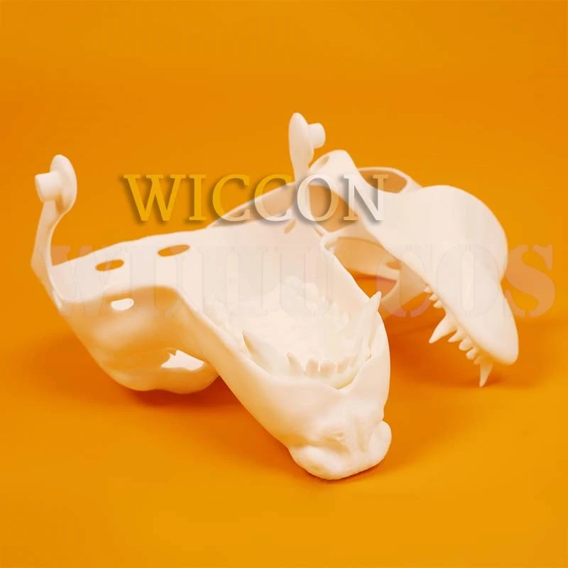 Cosplay Costumes Kigurumi Base Beast Skull Mask Cosplay Fursuit Animal Wolf Head Skull Proboscis 3d Printing Masks Halloween Party Canine Teeth