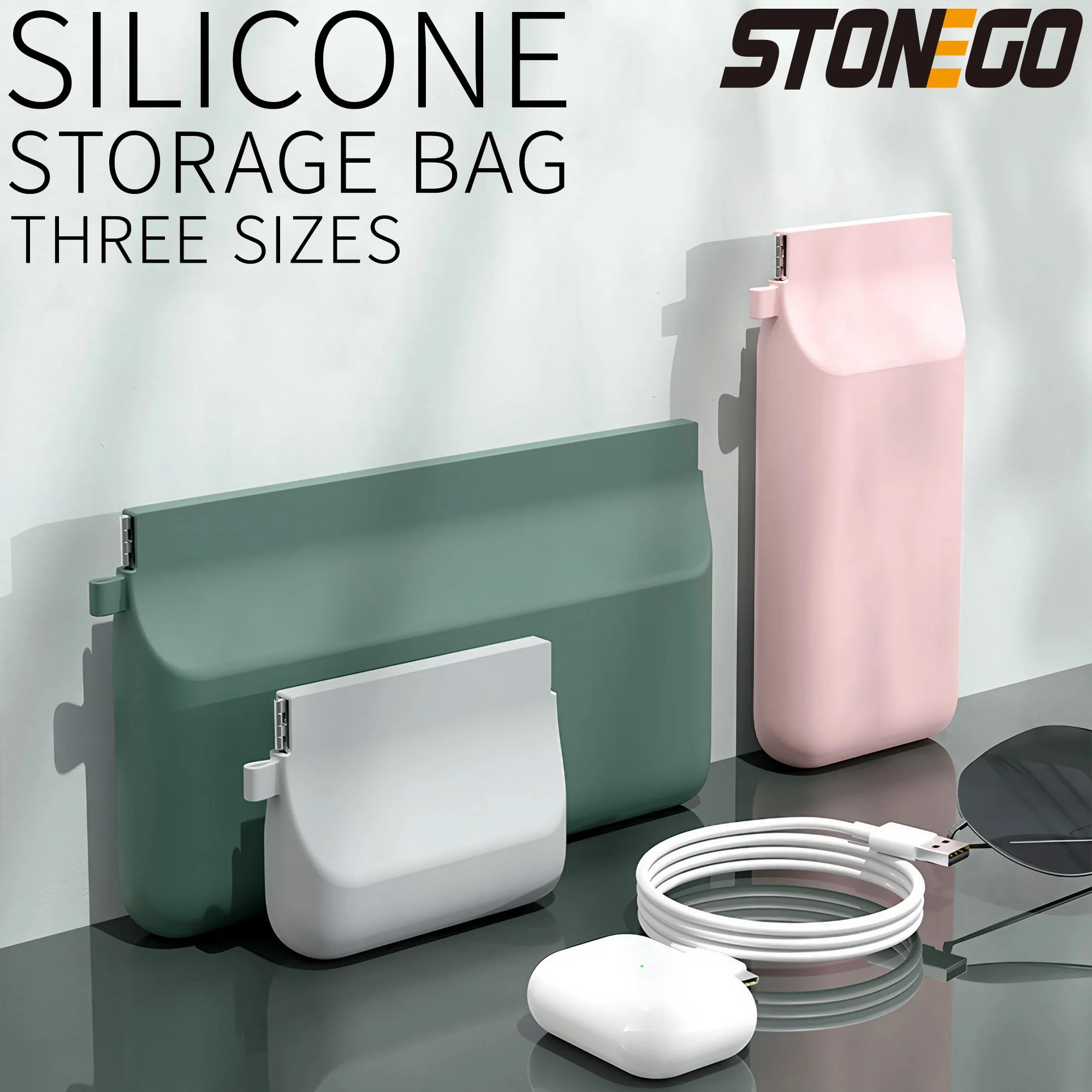 Storage Bag Bag Organizer Storage Organizer 1PC Multi-functional Silicone Available in S M L Sizes