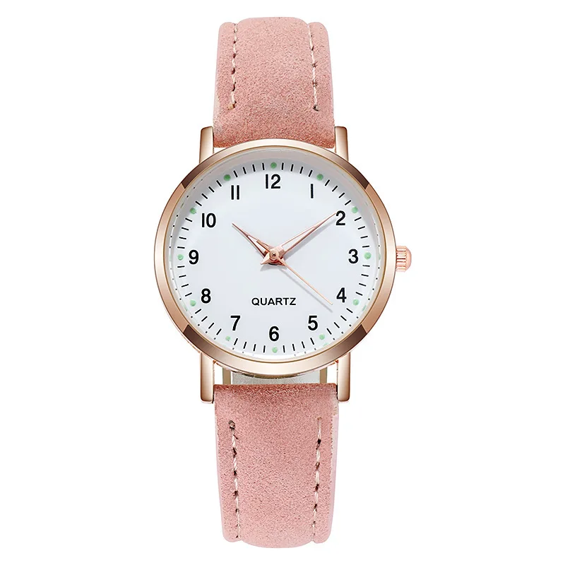 Elegant Women's Luxury Leather Quartz Watch with Backlight