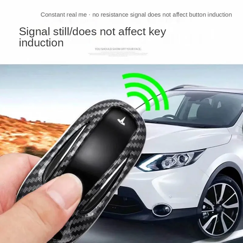 Custodia per chiave Auto in fibra di carbonio per Tesla Model X Y Model 3 S Holder telecomando Fob Shell portachiavi accessori Auto - Sc506e82a90d343f29a6e167ddebf54408