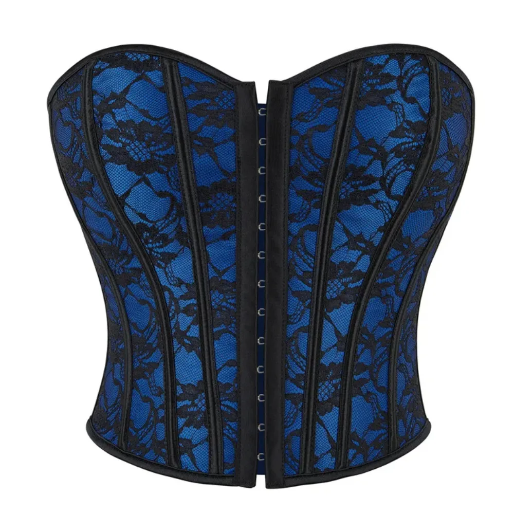 

Overbust Corset for Women Plus Size Gothic Floral Lace Overlay Corset Tops Corselet Victorian Bustiers Vintage Lingerie