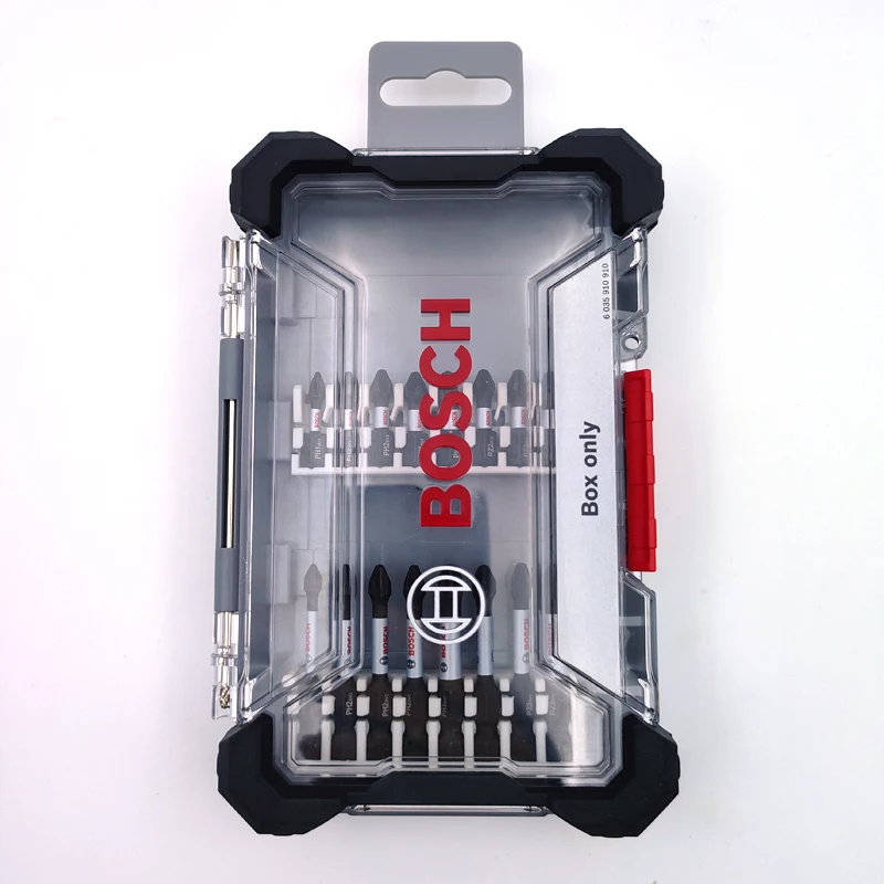 BOSCH 2608522362 Attachment Savings Box PICK & CLICK Bits 8-Slot Holde Transparent Small Storage Tool Box 2