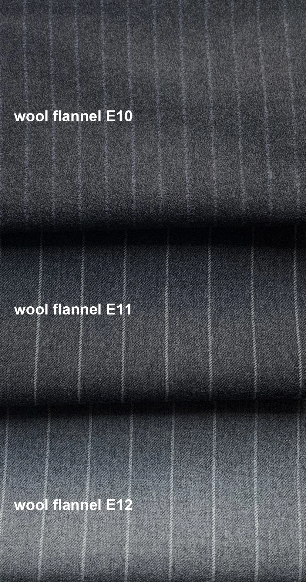 Tailored Suits Luxury 100% Wool Flannel Pure Wool Suits Tailor Made Suits Middle Grey Chalk Stripe Suit Custom Made Suits Men