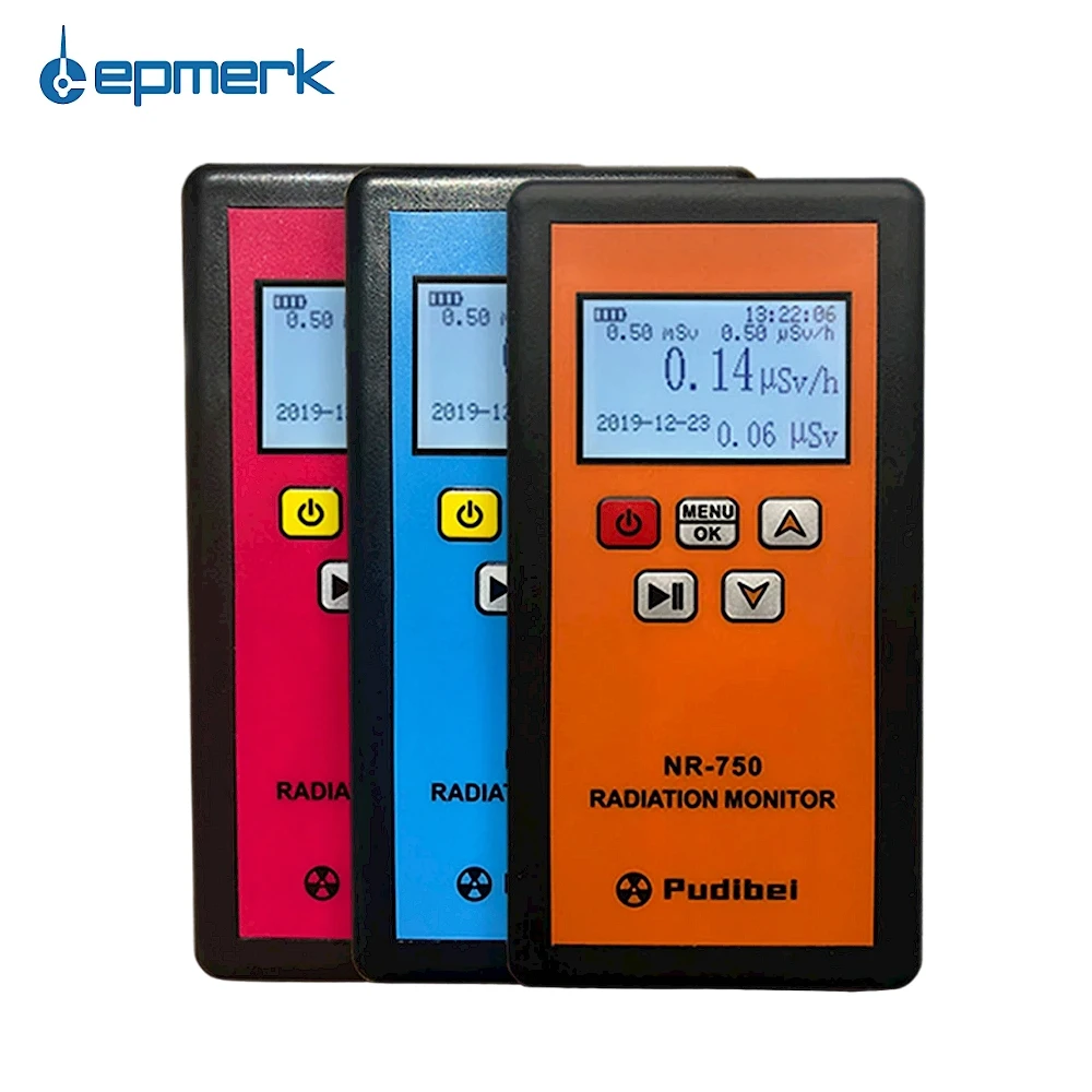 NR-750 Handheld Portable Nuclear Radiation Detector LCD Display Household Radioactive Tester Geiger Counter &beta; Y X-ray Detection