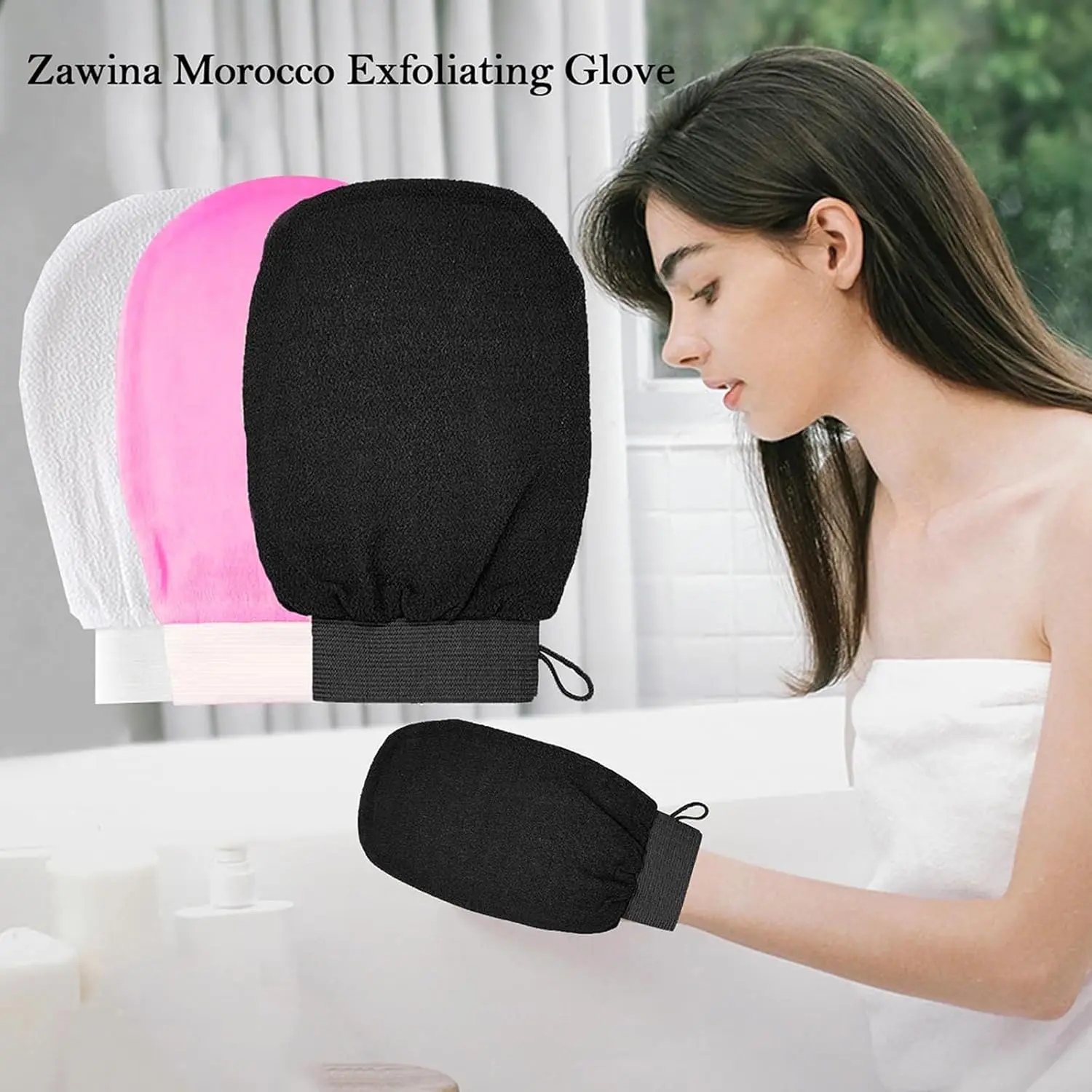 Exfoliating Gloves Exfoliating Gloves for Shower Body Scrubbe Body Scrubber Dead Skin Removerjavascript: