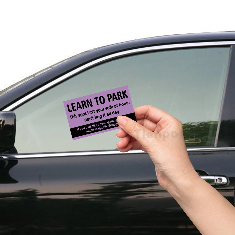 재미있는 주차 카드, 주차 배우기, 3.5x2 인치 장난 카드, 장난 운전 가짜 티켓, 미니 휴대용 장난 소품, 50 개