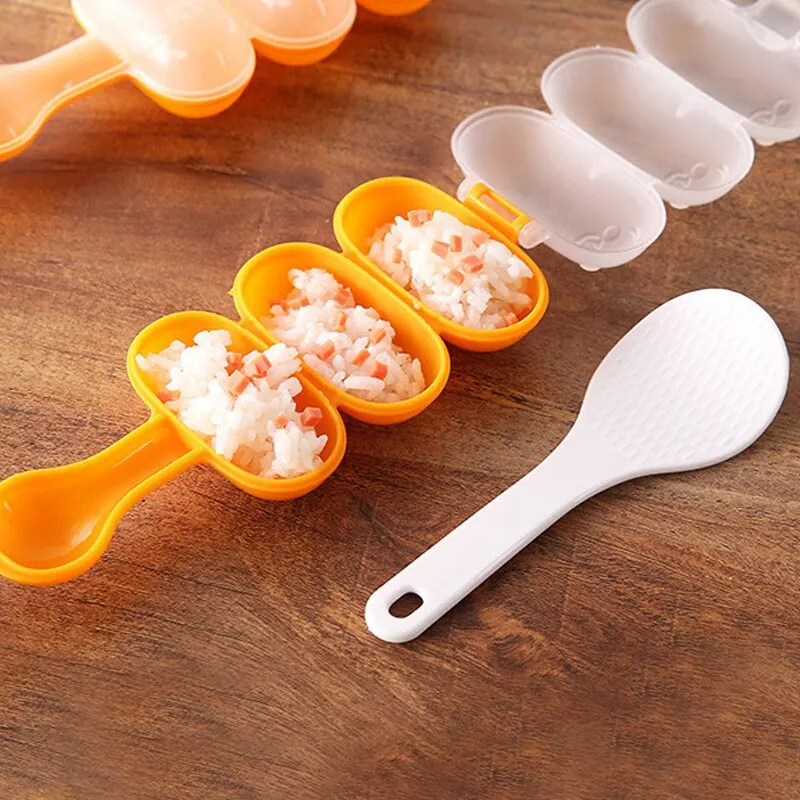Rice ball mold 2Pcs/Set Baby Vegetable Ball Mold Food Decoration Kids Lunch DIY Sushi Onigiri Maker
