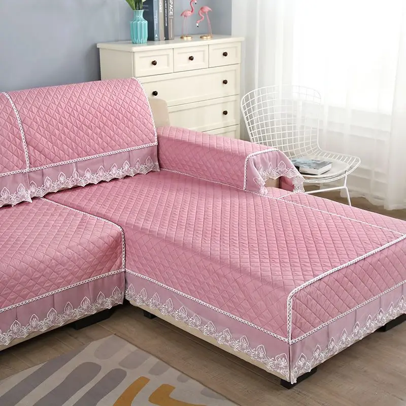 thumbnail image 1 of WOSTAR-funda acolchada gruesa para asiento de sofá, toalla de cojín, bordado de encaje, protector de muebles para sala de estar, 1 of 5