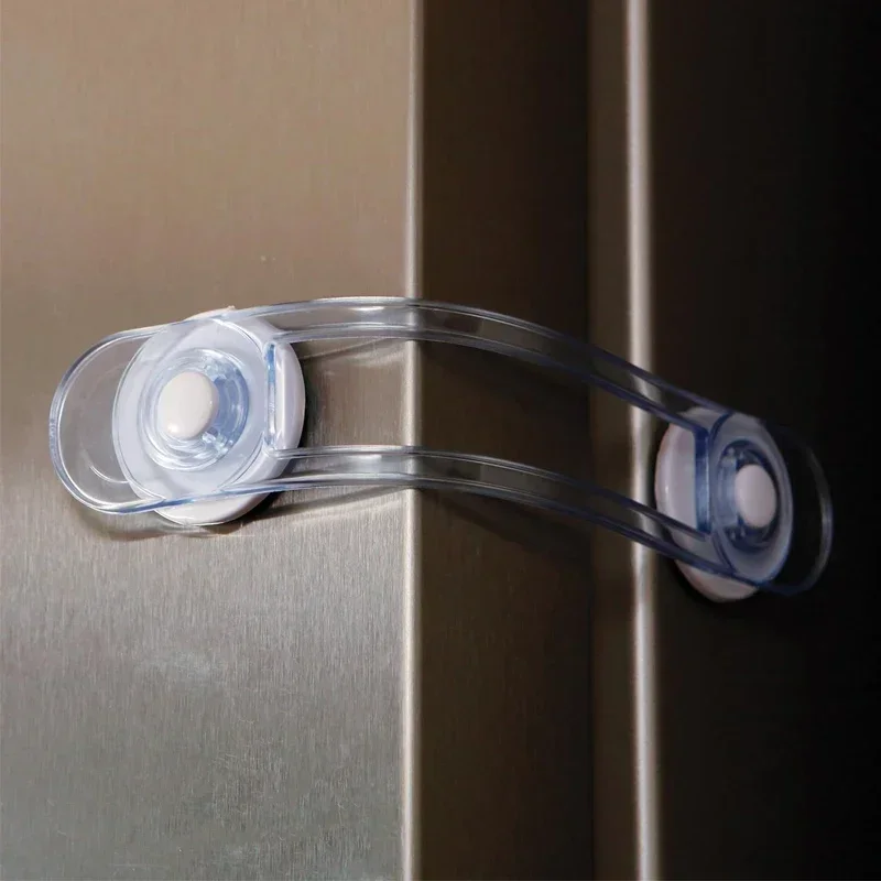 3/5pcs ransparent Anti-Opening Soft Strap Safety Lock Multi-functional Baby Drawer Refrigerator Lock Child Safety Lock T