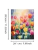 1pc Charming Tulips Art Coloring Book Original Upgraded Paper Thickened 22 Pages Coloring Books Gift For Holiday Birthday 2
