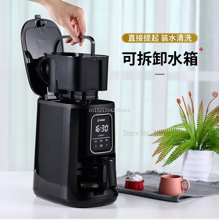 Multifunctional automatic espresso drip coffee machine with bean grinder  reservation function 1.8L coffee machine - AliExpress