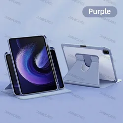 360° Rotating TPU Flip Protective Tablet Case for MiPad 5 11in (Purple)