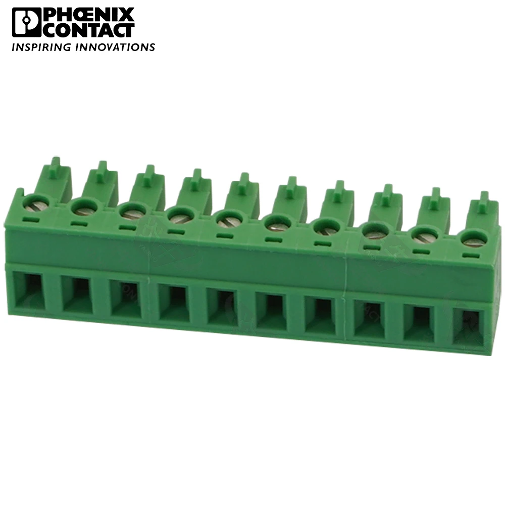 

5.08mm Original Genuine Phoenix Contact Connector PCB Pluggable PLUG-IN Terminal Block 10 Pin MC 1.5 ST 5.08 1836150 8A 320V