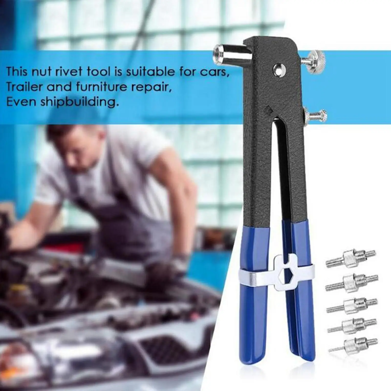 

Rivet Nut Tool Threaded Nut Blind Rivet Nut Riveter Tool Riveting Tools Included M3 M5 M6 M8