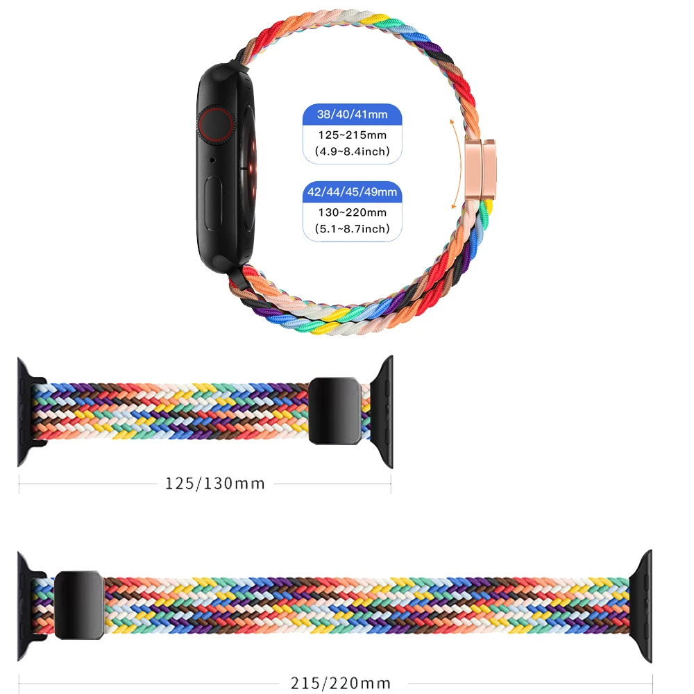 Compact Nylon Elastic Braided Bracelet