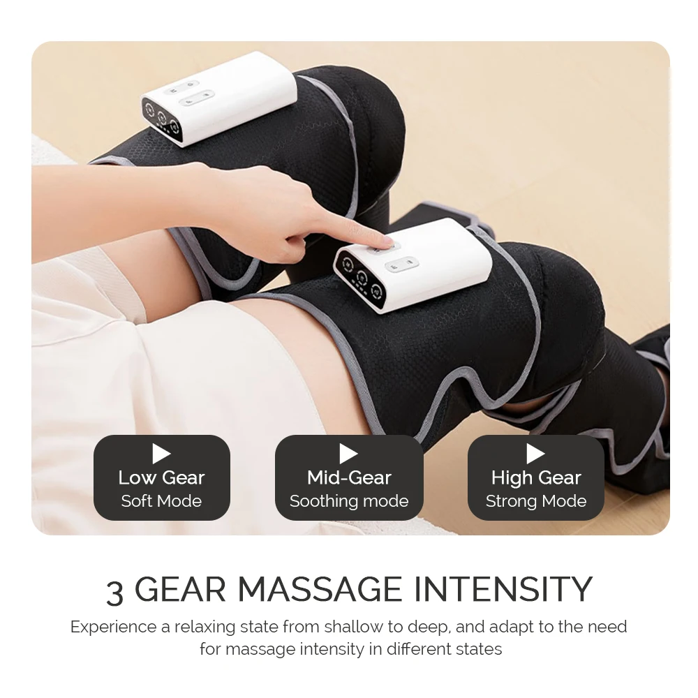 Electric leg massager 360°Foot air pressure 3 gear vibration massage Deep Relaxation Calf Foot Walk Without Restrictions