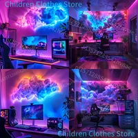 Lampe nuage intelligente compacte Thundercloud, lampe de nuit musicale à base de rythme, adaptée à un usage intérieur, une chambre à coucher ou aux jeux 6