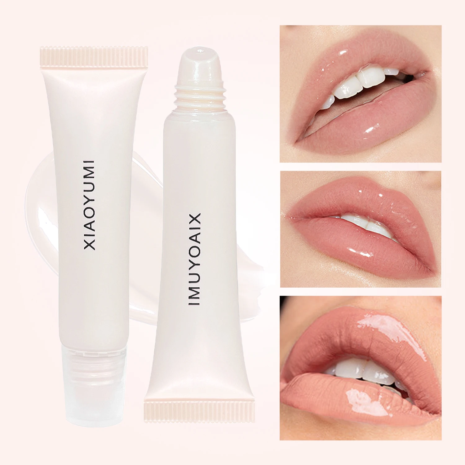 Lip lotion 3 boxed, moisturizing and non-sticky colored lip oil, moisturizing and anti-cracking lip balm, lipstick base lip loti 5