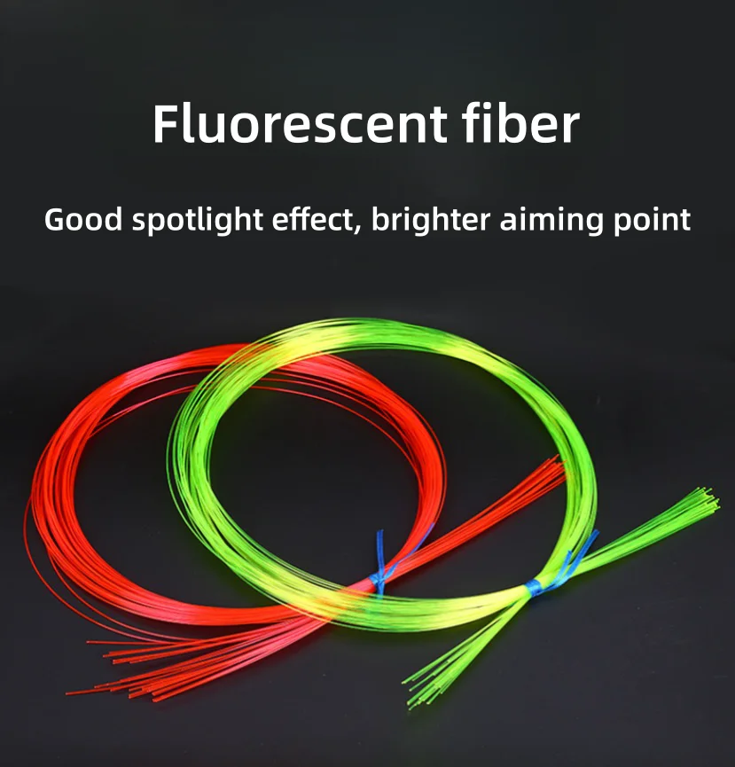 Bogens chießen Zubehör ersetzt durch rot gelb grün Schleuder Jagd Glasfaser 2m 0,5-1,0mm Glasfaser Bogen Visier – Detail 1