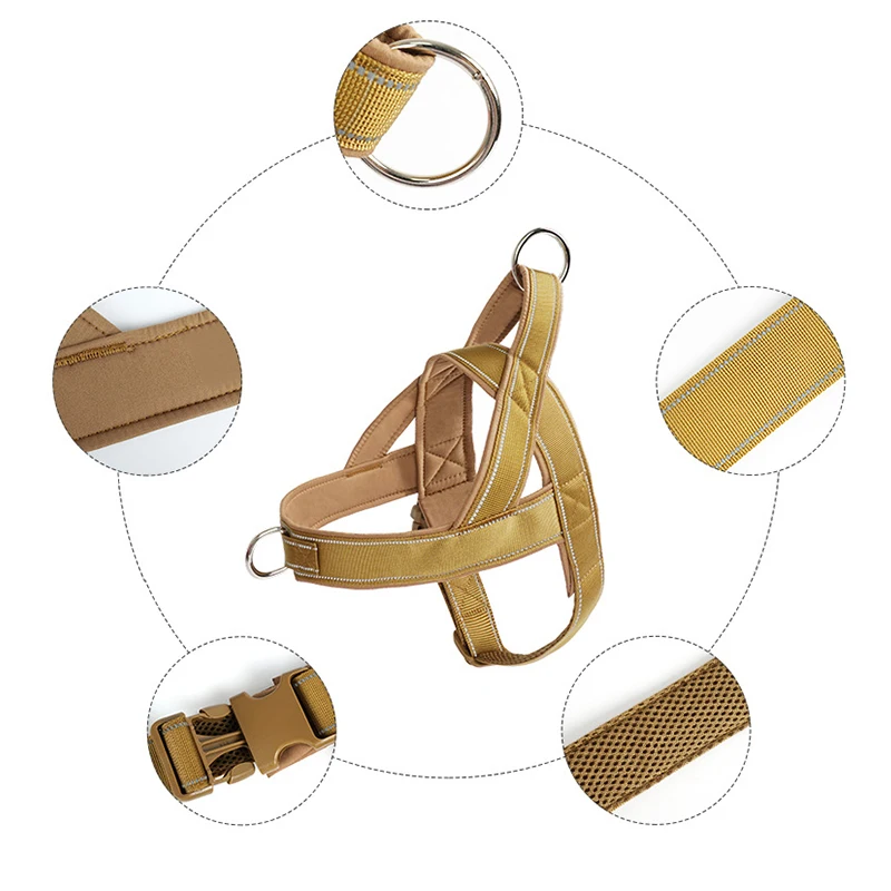 Tactical Dog Harness – Nylon Chest Vest for Medium & Large Dogs 4