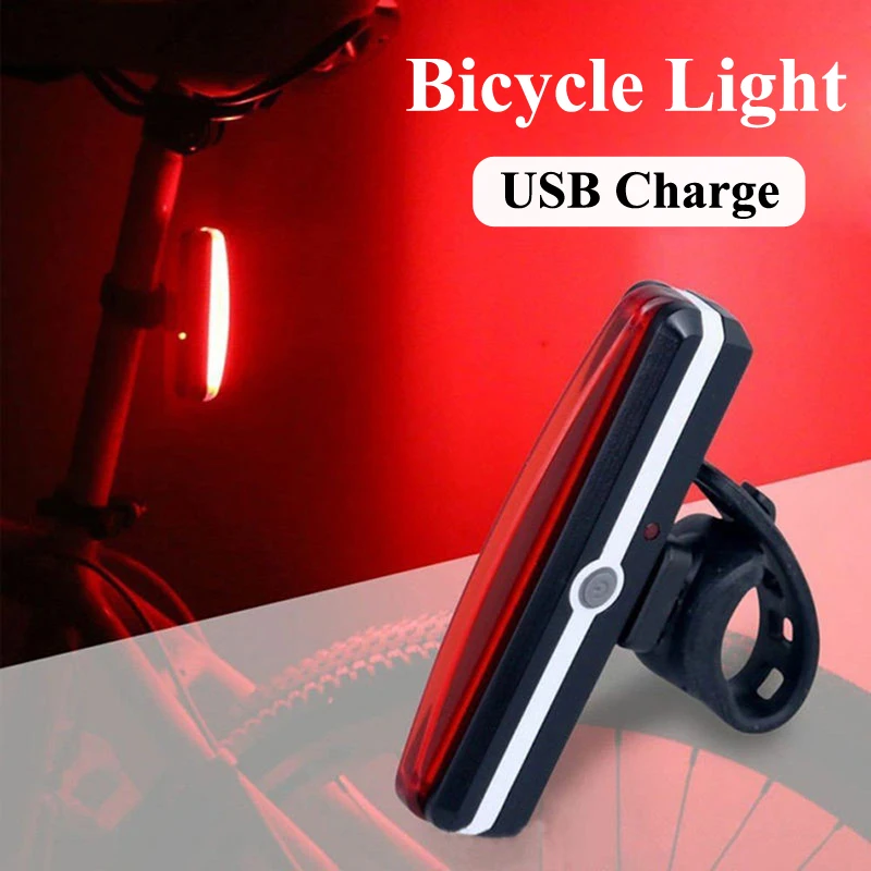 

Bicycle Light Mountain Bikes USB Rechargeable LED Rear Lights For Night Riding Safety Warning Bike Back Lamp Cycling Accessories