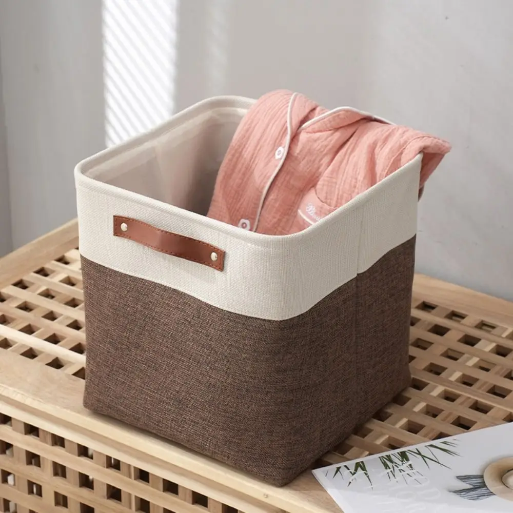 Large Capacity Laundry Basket Dirty Clothes Basket Fabric Laundry Basket Folding Storage Basket Household Storage Box Portable 4