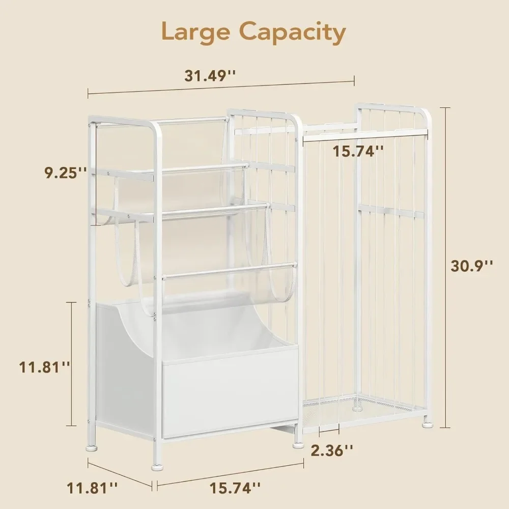 Kids Bookshelf and Stuffed Animal Storage - Multi-Function Nursery Book Shelves with Leather Toy Box and Display, Toy Organizer 3