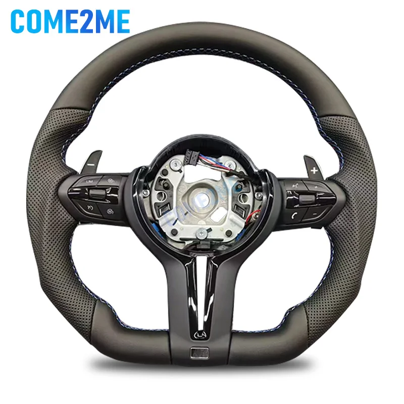 Steering Wheel Suitable For Bmw F30 F10 F31 F20 E90 Is Made Of leather Material And Sports Steering Car Accessories //M Logo 1
