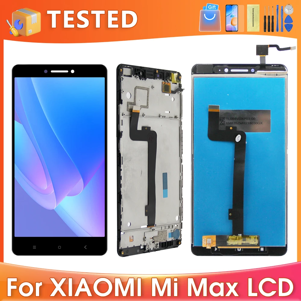 

6.44''For Xiaomi Mi Max For Ori MiMax 2016001 2016002 2016007 LCD Display Touch Screen Digitizer Assembly Replacement