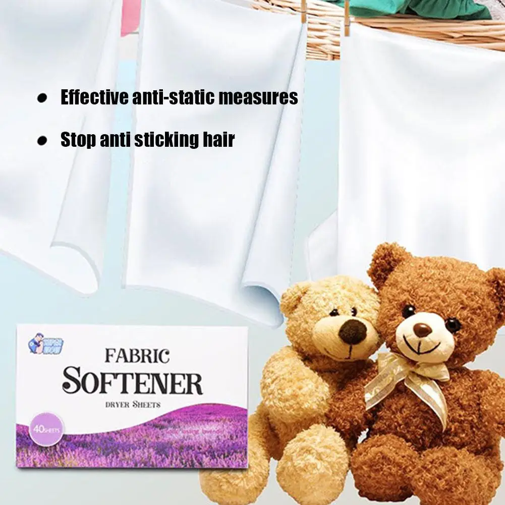 Drying Machine Companion Drying Sheet Soft Paper Fragrance Static Flexible Clothing Smell Anti Remover Fabric Softener Sheets