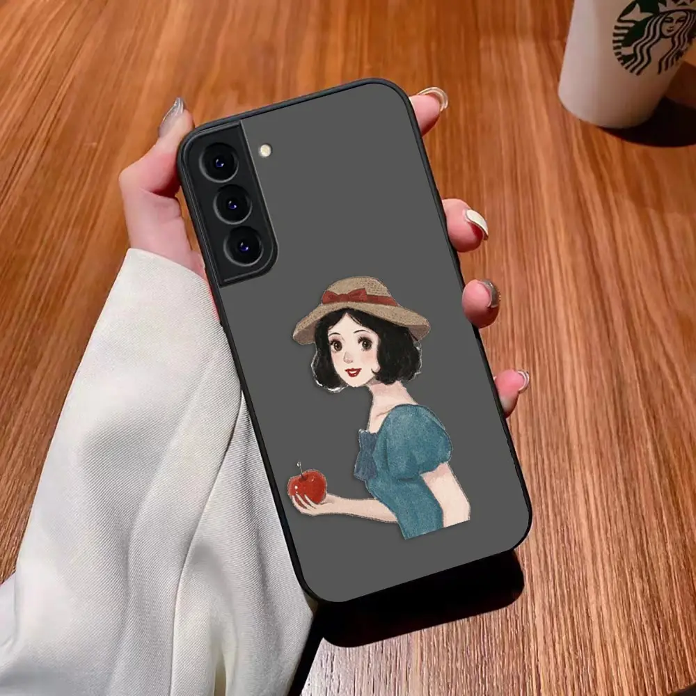thumbnail image 1 of Funda mate para Samsung Galaxy S23 S22 S21 S20 S10 4G S9 Plus ULTRA 5G LITE Funda Shell d-princesa Disney maquillaje de Navidad, 1 of 5