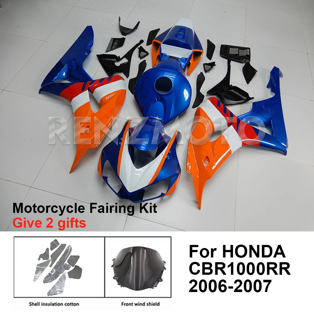 

Motorcycle Fairing Set Body Kit Plastic For HONDA CBR1000 RR CBR1000RR 2006-2007 Accessories Injection Bodywork H1007-114A