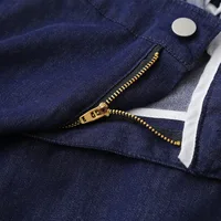 100kg Plus Size Women's Jeans Simple Thin Denim Bright Line Wide Leg Pants New Summer Style 013 - Image 5