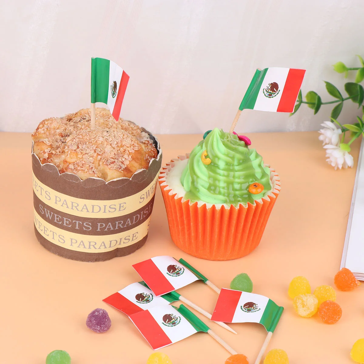 

Mexico Stick Flag Mexican Canada Brazil Cocktail Picks Party American Flagative Mexican Toothpick Celebration National Flags