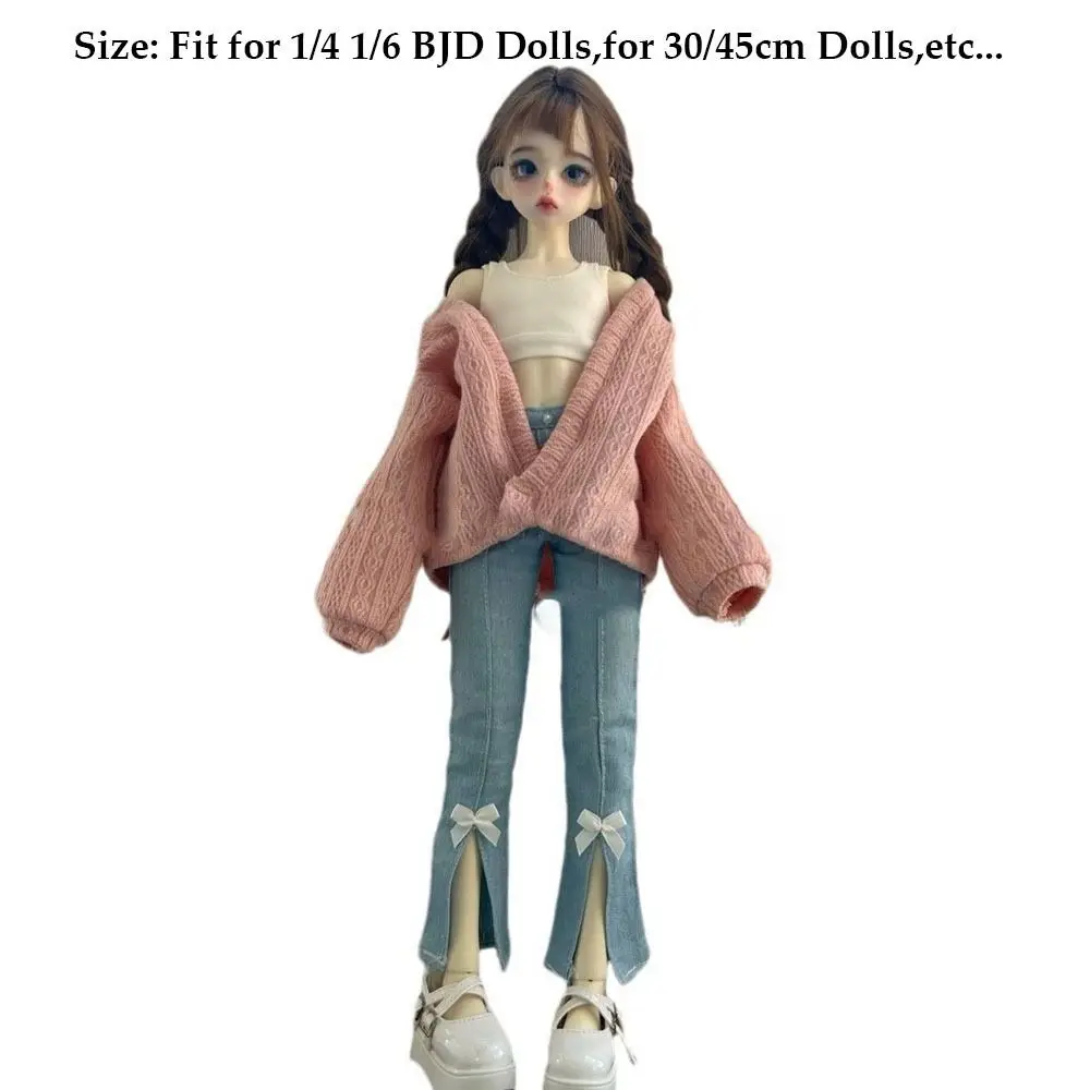 Kleidung für 30/45 cm Puppe, elegante Strickjacken, Tops, Mantel, Freizeitkleidung, Pullover für 1/4 1/6 BJD-Puppen, DIY-Kleidungszubehör – Detail 1