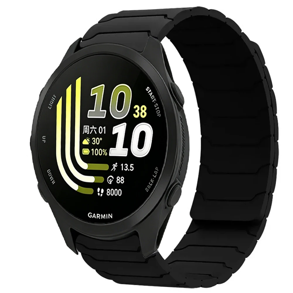Versatile Magnetic Silicone Strap Bracelet, 20mm/22mm