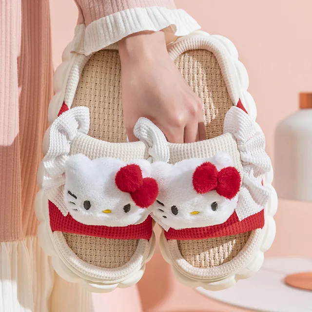 Hello Kitty Sanrio Slippers: Kawaii Anime Comfort for Girls