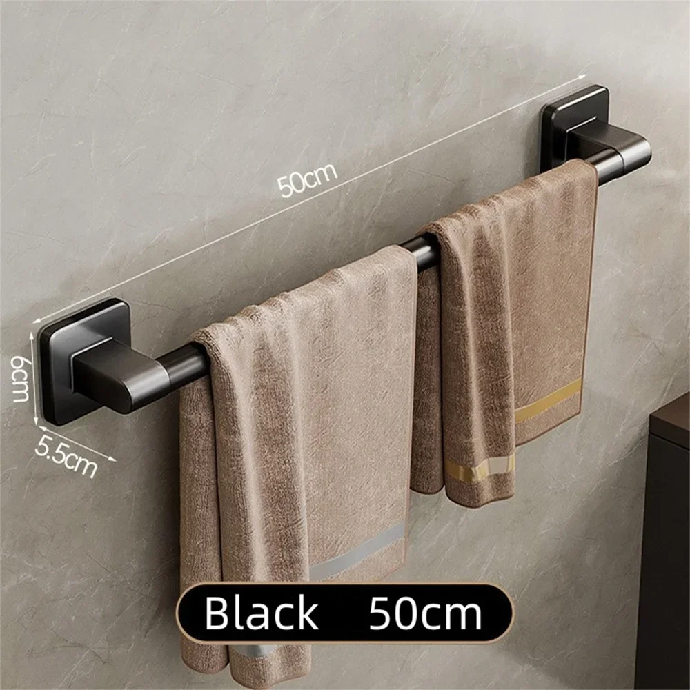 Towel Holder Space Aluminum Shower Room Towel Hanger Multifunctional Storage Organizer For Bathroom Accessories