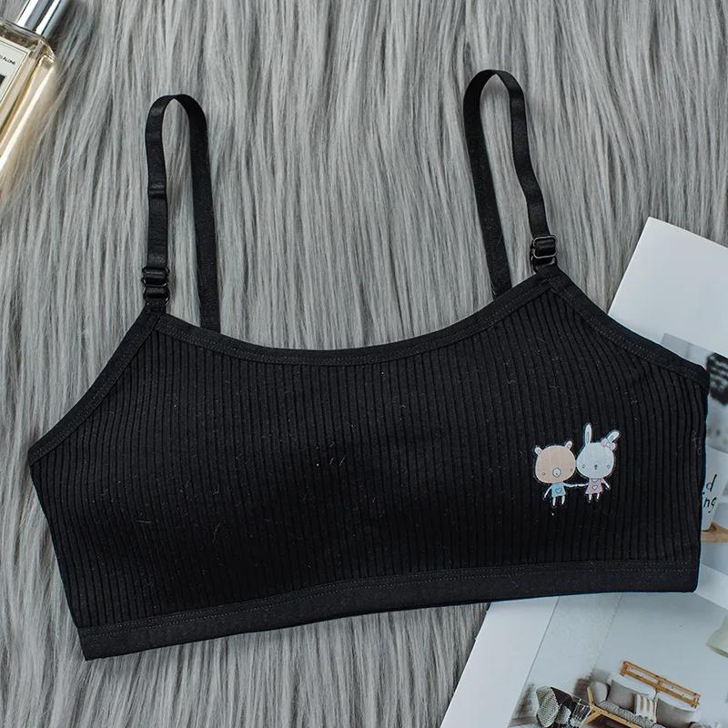 Kids Bras Young Girls Underwear Teenage Training Bras Women Cotton 8-16 Years