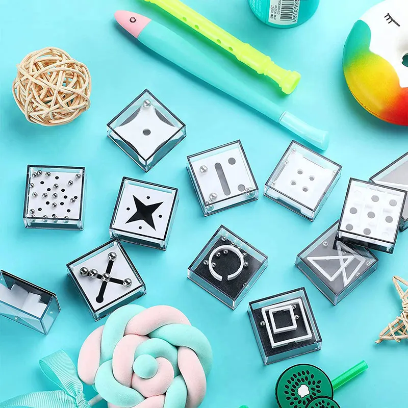 3D Maze Game Fidget Toy Puzzle Ball Brainteaser Children Adult Educational Gift Toys 6/12 Fidget toys Puzzle toys