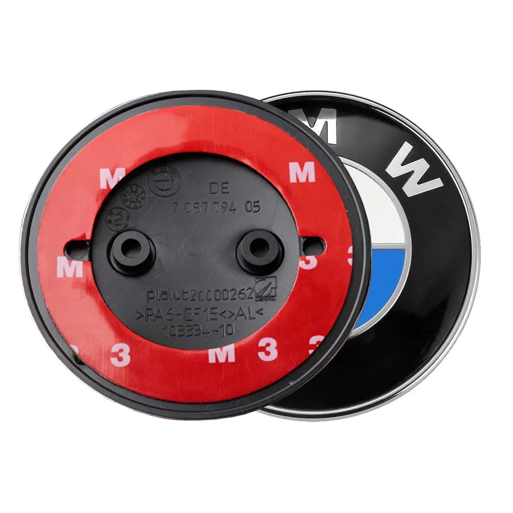 51147057794 82mm Blue White Black White Logo Emblem Front Engine Hood