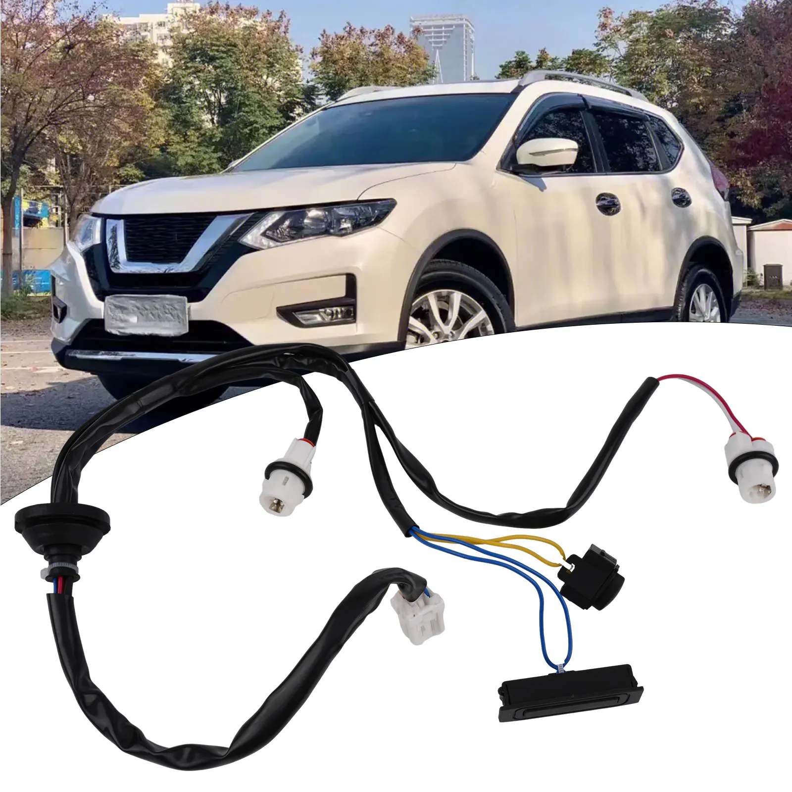 

Переключатель управления крышкой багажника для Nissan 2008-13 X-Trail T31, 1 шт., аксессуары, черные детали, пластмассовый подключи и работай, новый, полезный