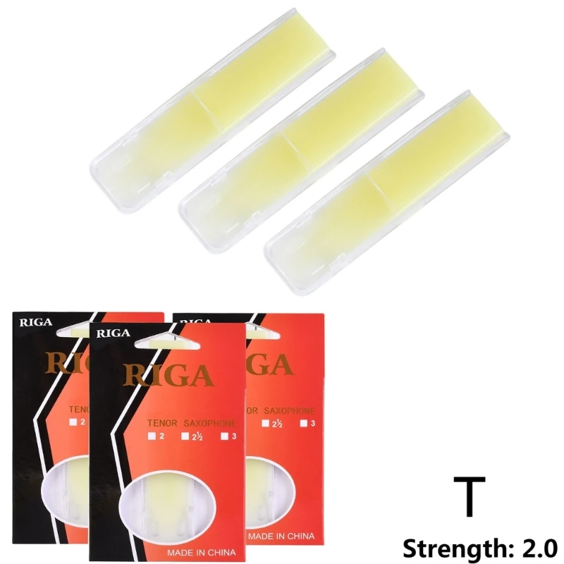 Saxophone Reeds Saxophone Accessories Clarinet Accessories Alto Saxophone Sax Reeds Strength 1.5 2.0 2.5 Alto Saxophone Reeds Resin Reed for Clarinet Soprano or Sax