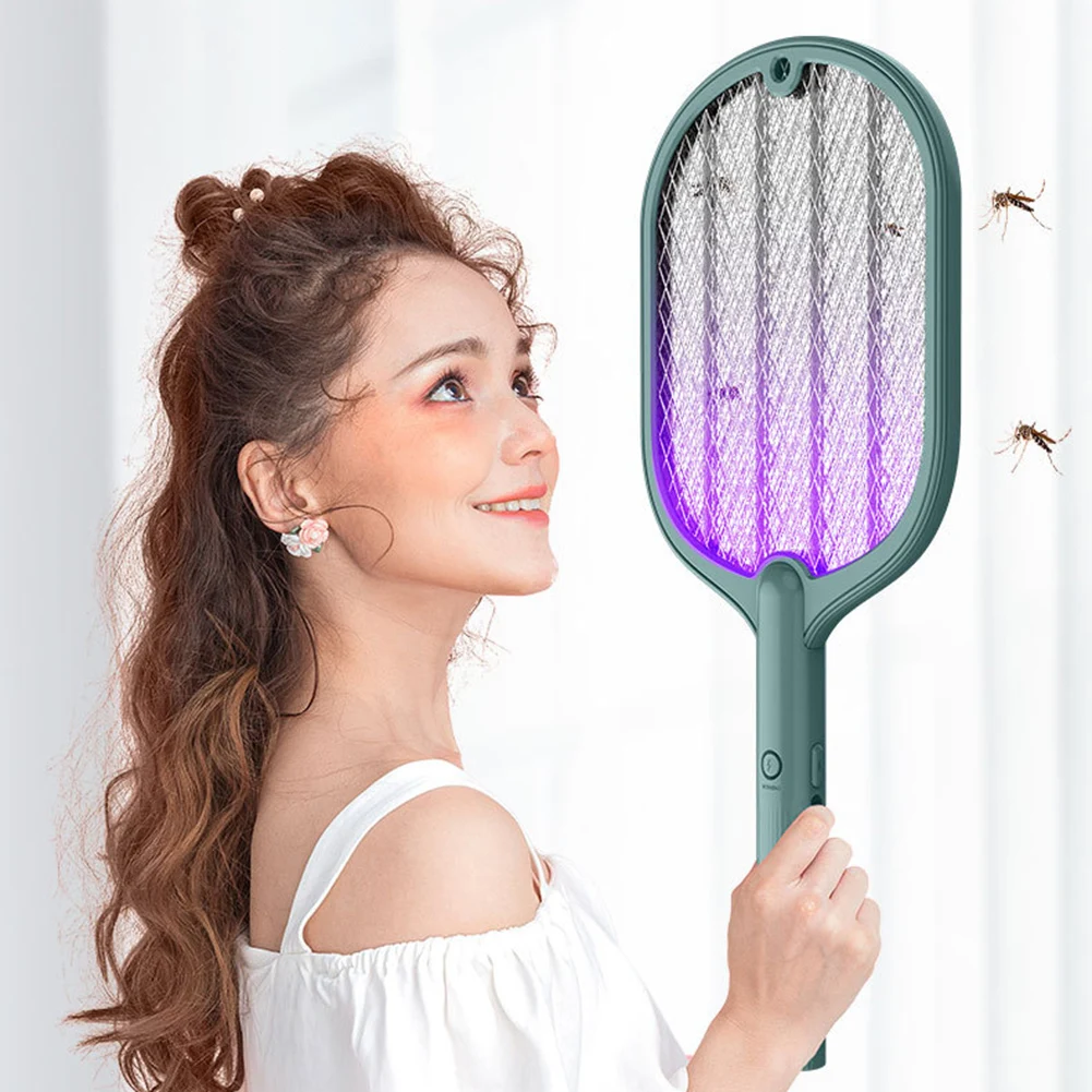 Generic Raquette à moustiques électrique - Anti-Moustique UV Light 3000V à  prix pas cher