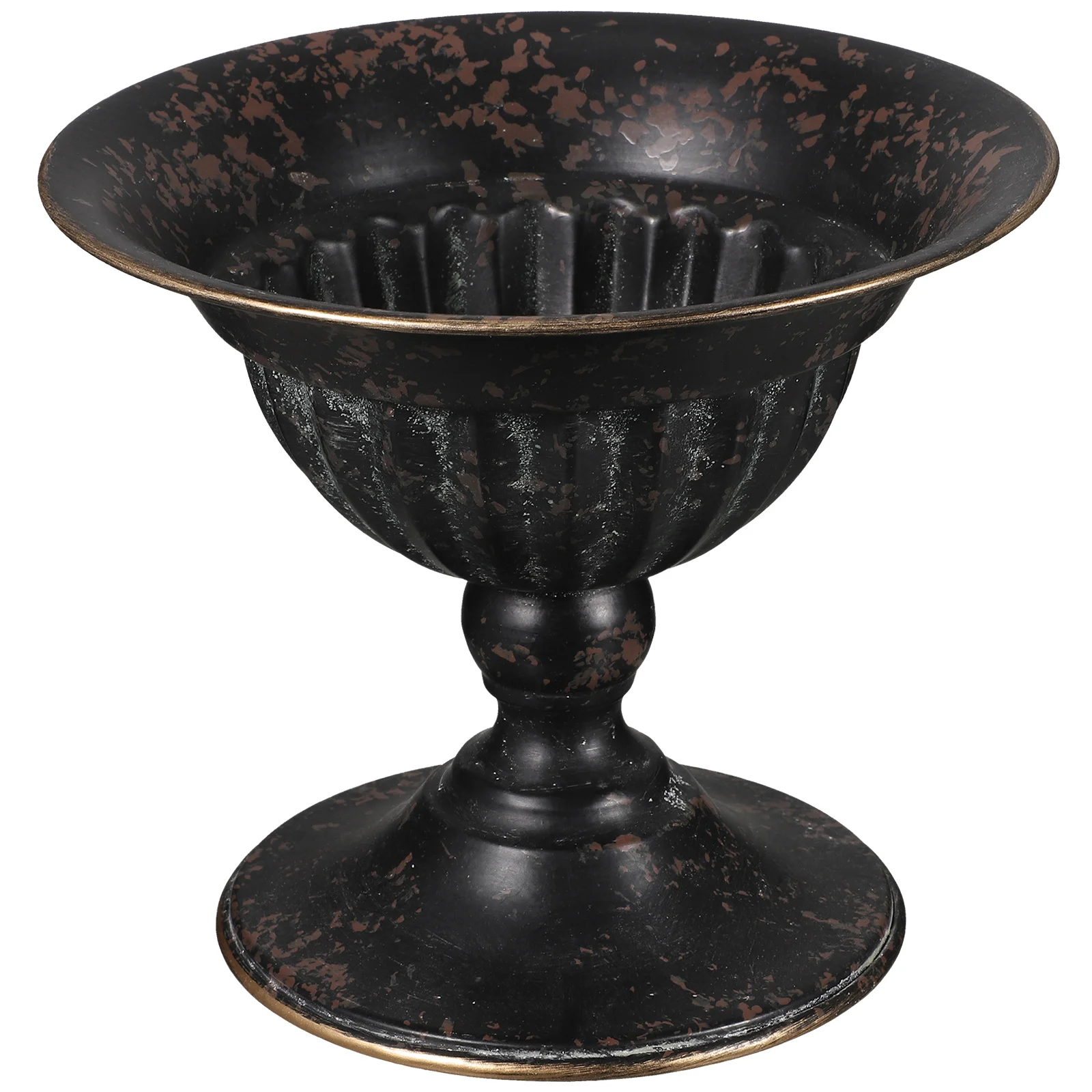 

European Style Metal Rustic Flower Arrangement Vase Wedding Urn Vase Trophy Flower Vase Dried Flower Vase Iron Urn Planter